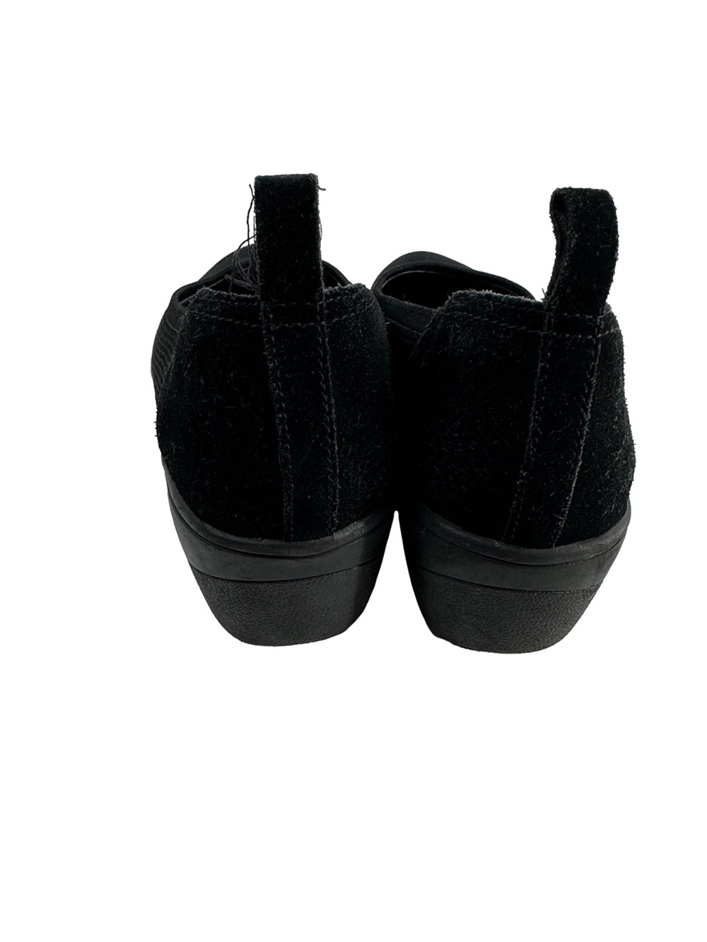 Vionic slip on shoe Jacey Knit Wedge Black Seude detail arch support sz 9.5 - Picture 8 of 11